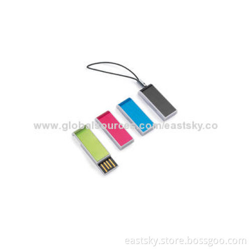 Mini USB Flash Drive with Full USB 2.0 Compatible, Supports Plug-and-play FunctionsNew
